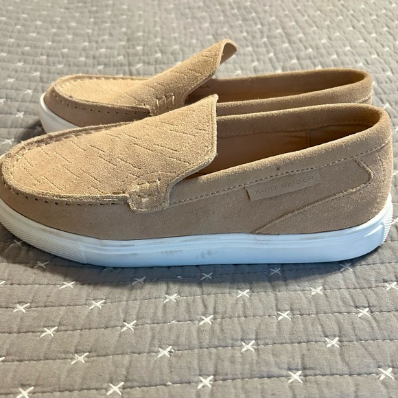 Kurt Geiger London Beige Quilted Slip-On Loafers - Picture 3 of 7